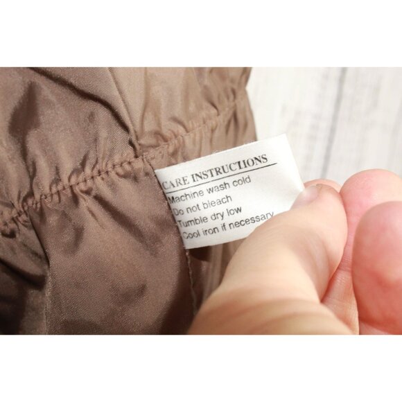 Gallery Brown Rain Weather Resistant Hooded Jacket Size Small - Picture 10 of 11